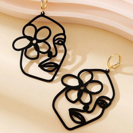 Flower Figure Design Earrings