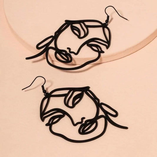 401440 Hollow Face Design Earrings - JTDesign.co-LLC