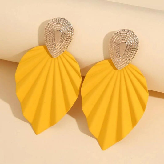 Two Tone Drop Leaf Earrings - JTDesign.co-LLC