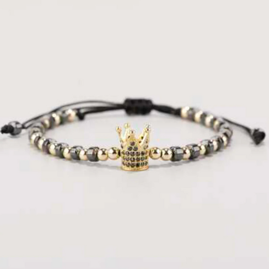 101253 Rhinestone Crown Decor Bracelet - JTDesign.co-LLC